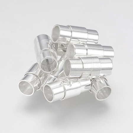 Brass Locking Tube Magnetic Clasps X-MC076-S-1