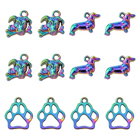 8pcs 3 Styles Alloy Pendants FIND-FS0002-19-1