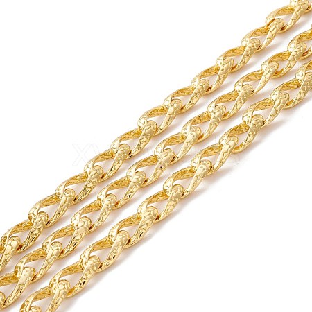 Alloy Textured Curb Chains LCHA-I002-02G-1