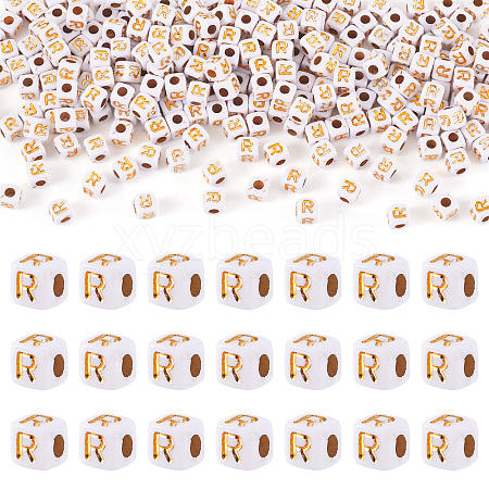 Opaque Acrylic Beads MACR-TAG0001-07R-1