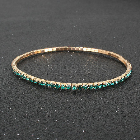 Alloy Rhinestone Cup Chain Bracelets for Women WG1E62A-02-1