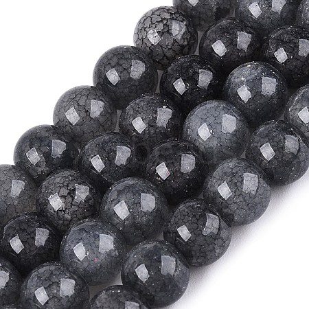 Baking Paint Crackle Glass Beads Strands GLAA-Q106-03A-01-1