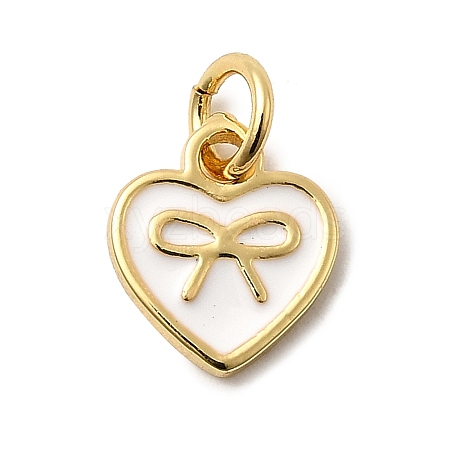 Brass Enamel Charms KK-A268-13G-02-1