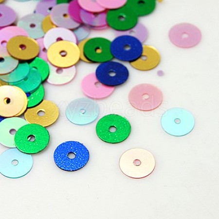 Plastic Paillette/Sequins Beads PVC6mm-1