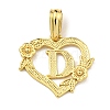 Heart Brass Pendants KK-I714-04G-D-1
