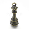 Alloy Chess Pendants PALLOY-H201-06AB-2