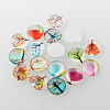   Tree of Life Printed Half Round/Dome Glass Cabochons GGLA-PH0002-14mm-GG-2