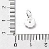 925 Sterling Silver Cubic Zirconia Pendants STER-Q001-02S-02-3