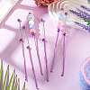 4Pcs DIY Alloy Beadable Crochet Hooks AJEW-TA0003-50B-7