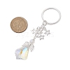 3Pcs 3 Styles Glass Angel Pendant Keychains KEYC-JKC00921-3