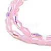 Baking Painted Glass Beads Strands DGLA-D001-01J-3