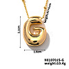 Simple and stylish copper pendant necklace with 26 English letters GF2554-7-1