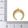 Brass Micro Pave Cubic Zirconia Pendants KK-C086-06G-3