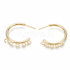 Brass Stud Earring Findings X-KK-S350-064G-1