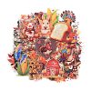 50Pcs Thanksgiving Day Cartoon PET Self-Adhesive Picture Stickers STIC-C010-23-2