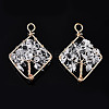 Natural Quartz Crystal Pendants G-T131-96B-02-2