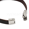 304 Stainless Steel Leather Cord Bracelets BJEW-N269-29A-1-3