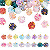 32Pcs 16 Colors Cloth Pendants FIND-TA0008-47-2