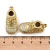 Rack Plating Brass Micro Pave Cubic Zirconia Pendants KK-K341-50G-3