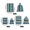 CHGCRAFT 20Pcs 3 Styles National Style Cloth Storage Bag ABAG-CA0001-09-2