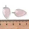 Natural Rose Quartz Pendants G-G012-13P-11-3