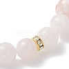Natural Gemstone & Lampwork Beads Stretch Bracelets for Women BJEW-JB13317-5