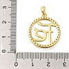 Rack Plating Brass Micro Pave Clear Cubic Zirconia Hollow Connector Charms KK-M079-09G-3