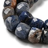 Natural Sodalite Beads Strands G-G005-B03-01-4