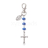 Tibetan Style Alloy Cross Pendant Decoration HJEW-JM02685-4