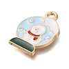 Christmas Theme Alloy Enamel Pendants FIND-M039-02H-2