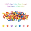 3500Pcs 7 Colors 12/0 Baking Paint Glass Round Seed Beads SEED-YW0001-26-4