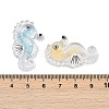 10Pcs Transparent Luminous Acrylic Pendants TACR-FP0001-02B-4