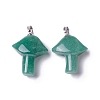 Natural Green Aventurine Pendants G-B035-01A-2