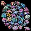 50Pcs Sea ??Turtle PVC Waterproof Stickers PW-WG10E6D-01-2