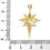 Brass Micro Pave Cubic Zirconia Pendants KK-P293-24B-G-3