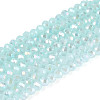 Baking Electroplate Glass Beads Strands DGLA-A039-J2mm-B26-1