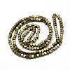 Electroplate Non-magnetic Synthetic Hematite Beads Strands G-Q486-60C-2