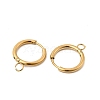 Stainless Steel Huggie Hoop Earring Findings STAS-J400-36B-G-2