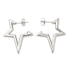 304 Stainless Steel Stud Earrings for Women STAS-D084-25P-1
