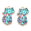 Printed Alloy Pendants PALLOY-H127-01G-04-1