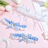 2Pcs Polyester Bride Bowknot Garter Leg Ring for Women AJEW-ME0003-25-4
