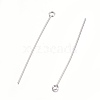 Tarnish Resistant 304 Stainless Steel Eye Pins STAS-O105-01P-0.6x45mm-2