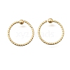 Brass Ball Captive Bead Nose Ring AJEW-G075-01G-02-4
