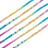 2 Strands Gradient Color Electroplated Synthetic Non-magnetic Hematite Beads Strands G-TA0002-86B-2