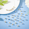100Pcs 2 Colors Brass Spacer Beads KK-GO0001-90-7