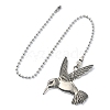 Humming Bird Tibetan Style Alloy Ceiling Fan Pull Chain Extenders FIND-JF00114-1