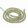 Natural Green Apatite Beads Strands G-S150-28-4mm-2