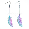 201 Stainless Steel Dangle Earrings X-EJEW-JE04149-04-1