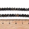 Natural Black Tourmaline Beads Strands X-G-Q031-A01-4mm-5