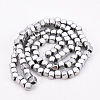 Electroplate Non-magnetic Synthetic Hematite Beads Strands G-Q486-111D-2